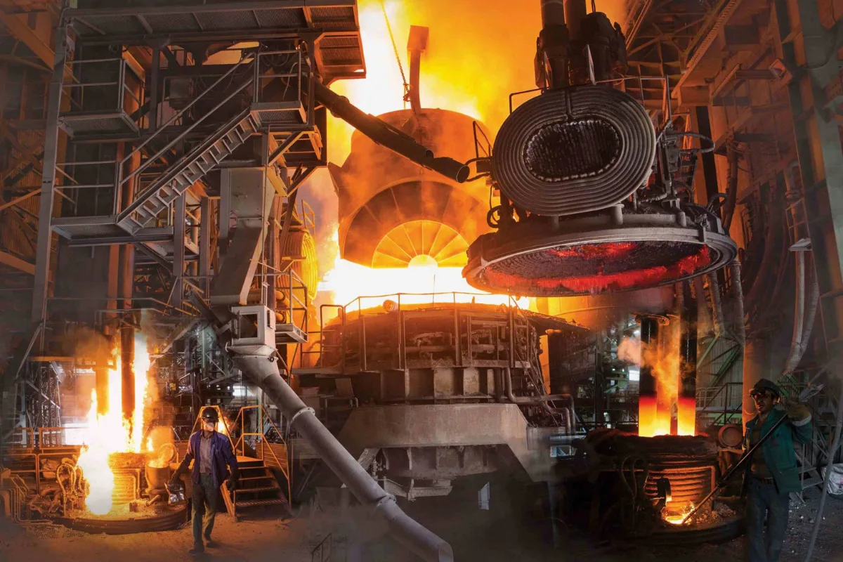 lower section collects molten lead