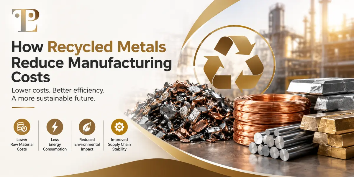 recycled metals reduce manufacturing costs